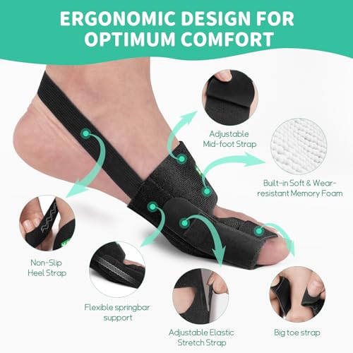Healrecux Bunion Corrector for Women Men Big Toe, 1 Pair Green