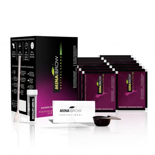 Mina iBrow Hair Color Refill Pack, Natural Spot Coloring Hair Tinting Powder, Water and Smudge Proof, No Ammonia, No Lead, Complete Gray Coverage, 120 Applications, Light Brown