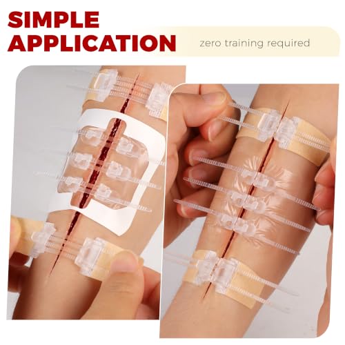 35 Pcs Wound Closure Kit with 8 Zip Stitch Strips & Xeroform Dressing 8 Zip Complete Kit