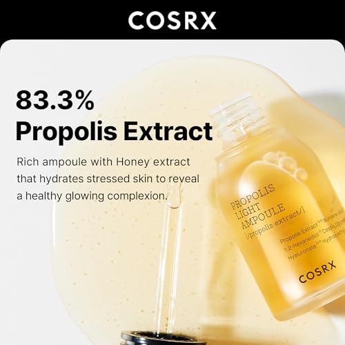 COSRX 73% Propolis Light Ampoule for Sensitive Skin, Fine Lines, 1.01fl.oz