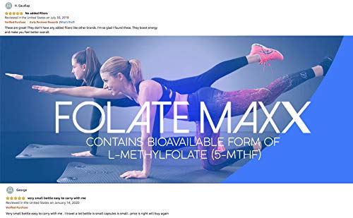 FolateMaxx L Methylfolate 15mg, 90 Capsules – Doctor Formulated Methyl Folate Supplement for Women & Men – High Potency 5-MTHF for Energy, Mood & Focus – Non-GMO, Gluten-Free (3-Month Supply)
