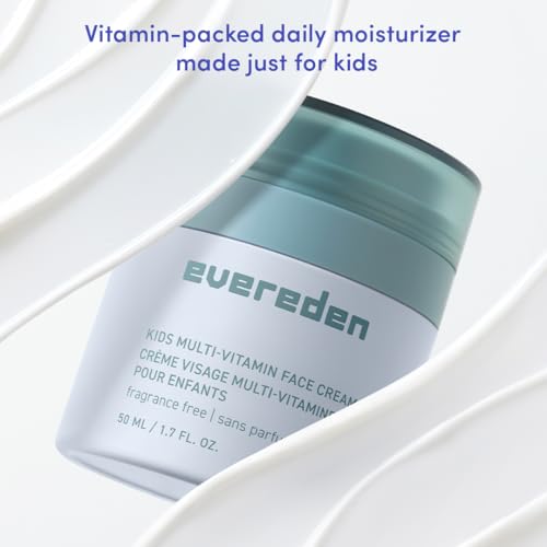 Evereden Kids Face Cream, Dermatologist-Tested, EWG Verified Fragrance-Free
