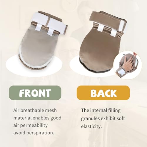 Dementia Restraint Gloves-2Pcs,Bed Restraints Control Mitts,Safety Hand Gloves for Elderly/Dementia Patients,Anti Scratch Gloves to Prevent Scratching Harm