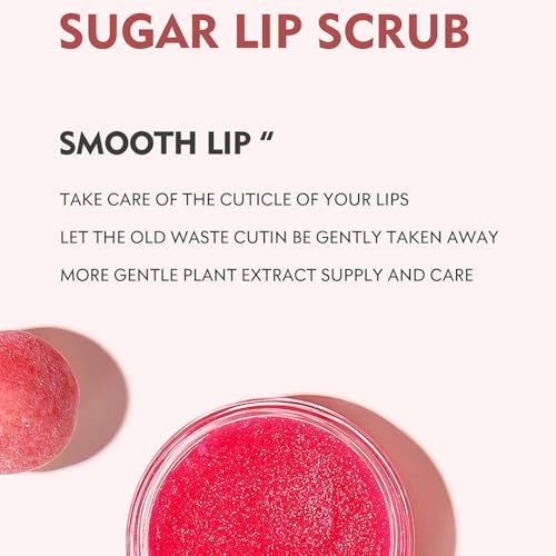 VolksRose 3-in-1 Lip Scrub & Mask Overnight & Peach Oil - Lip Care Kit Scrubber Exfoliator for Dry Chapped Lips, Instant Moisture - Lip Repair Set, Women's Gifts Set, Non-Sticky for Home & Travel 5.29 Ounce (Pack of 1)