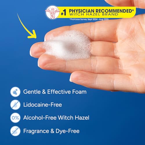 T.N. Dickinson's Witch Hazel Pain & Itch Relief Foam | 3.5 Fl Oz