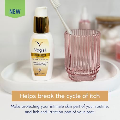 Vagisil Daily Itch Protect Creme with Prebiotic Oatmeal, 2 Oz (1 Pack)