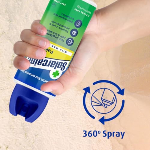 Solarcaine Aloe Sunburn Relief Spray with 4% Lidocaine, 4 oz