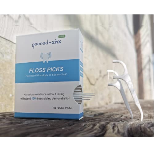Automatic Pop Up Floss Sticks Holder and 4 Box 0.002in Soft Fine Floss, A Good Waterproof Storage Box for Floss Picks, Flossers for Adults Dispenser for Dining Table, Bathroom and Office 288