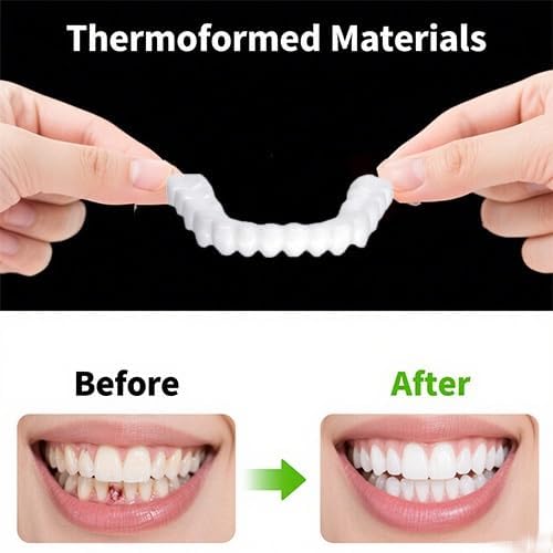 Quick Smile Fix - 2 Complete Kits, Universal Fit. Fix Gaps, Restore Confidence. Natural Look, All-Day Comfort & Secure Hold Teeth Whitening Kits (White, 2 Count (Pack of 2)) White 2 Count (Pack of 2)