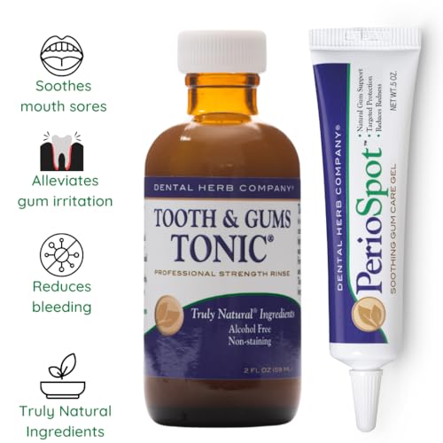 Mouth Sore & Gum Care Kit, Tooth & Gums Tonic + PerioSpot Gum Care Gel