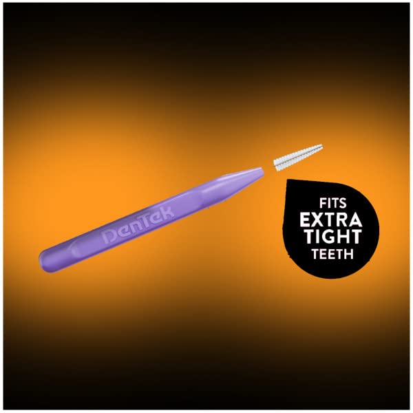 DenTek Advanced Clean Slim Brush Interdental Cleaners, Extra Tight Between Teeth Brushes, Plaque Removal, Dental Picks for Oral Care, Fresh Mint Mouthwash Blast, 32 Count (Pack of 6) 32 Count (Pack of 6)