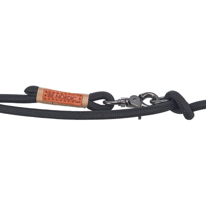 TRIXIE dog leash BE NORDIC V-leash L–XL, 2.00 m ø 13 mm in black/sand - adjustable dog leash with Nordic charm - for large to very large dogs - 17235 L-XL - BeesActive Australia