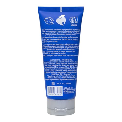 OZOLABS Oral Care Bundle – Ozone Toothpaste + Oral Ozonated Oil Spray | 100% Organic | Gum Health, Fresh Breath & Natural Whitening Dental Set