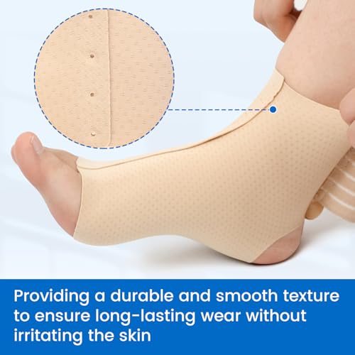 Velpeau Ankle Brace Support for Women Men Ankle Wrap for Pain Relief, M Khaki Medium