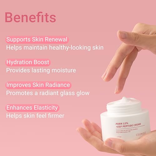 Salmon DNA PDRN 120,000 ppm EGF Peptide Serum & Cream Set w/Volufiline, Phyto PDRN 12%, Growth Factor – Anti-Aging Face Serum & Facial Cream with Niacinamide, Hyaluronic Acid – Korean Skincare Duo PDRN 12% DUO