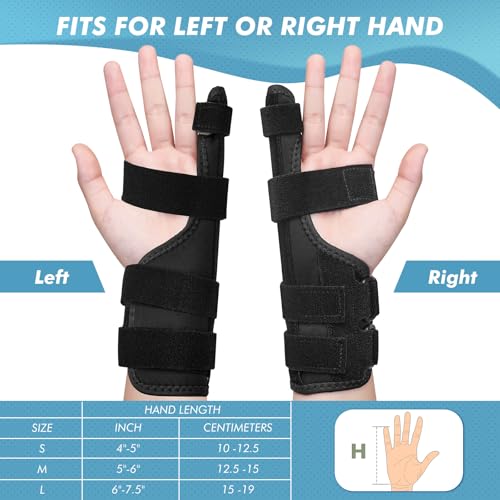Pinky Finger Splint with 3 Adjustable Straps Small
