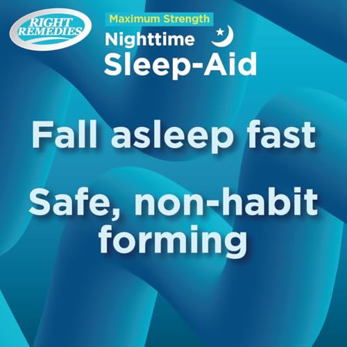 RIGHT REMEDIES Nighttime Sleep Aid Softgels, 50 mg, 275 Softgels 275 Count (Pack of 1)