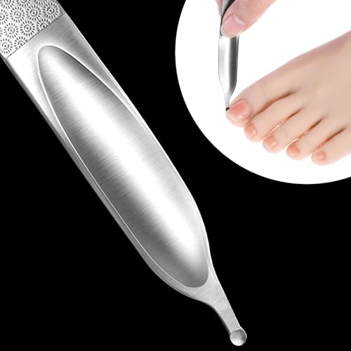 Curved Nail File 4.9 in Metal Double-Sided Toenail File for Thick Toenails