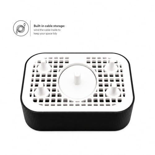 3DMAKE4YOU Brush Stand, Compatible with Oral-B, 4 Slots, Cable Storage
