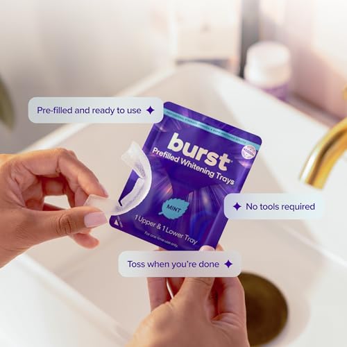 BURST Prefilled Teeth Whitening Trays (6 Trays/3 Treatments) | Gel Trays