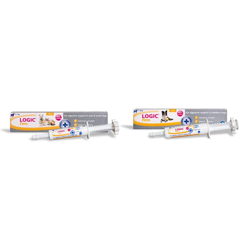 Logic Firm Digestive Support for Cats and Small Dogs & Firm Digestive Support for Medium Dogs + Firm Digestive Support for Medium Dogs