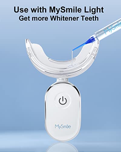 MySmile Teeth Whitening Kit for Sensitive Teeth with LED Light, 10 Min Non-Sensitive Fast Teeth Whitener, 6 Carbamide Peroxide Teeth Whitening Gel, Enamel Safe