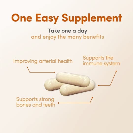 ADK 5 - Multivitamin Including Vitamin D3 5,000 iu, Vitamin K2 mk-7 & Vitamin A for Strong Bones & Teeth*, Arterial Health & Immune Support*, Gluten Free (60 Day Supply)