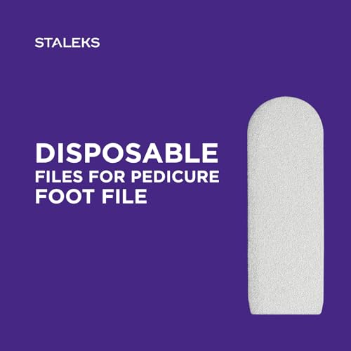 STALEKS PRO Expert 10 Metal Foot File Base – Stainless Steel Reusable Pedicure Tool Handle for Disposable Abrasive Files