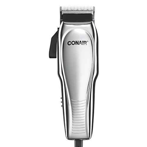 ConairMAN Hair Clippers for Men, 21-Piece Home Hair Cutting Kit Chrome