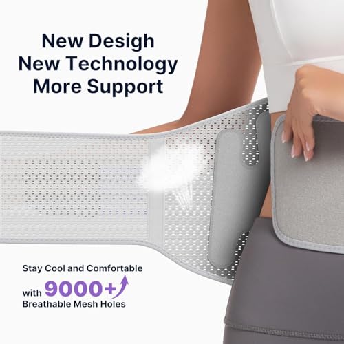 Fit Geno Back Brace for Lower Back Pain, Men & Women, Lumbar Support