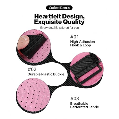 Plantar Fasciitis Night Splint, Adjustable Single Pull Strap Dorsiflexion Brace for Plantar Fasciitis Relief, Foot Drop, Achilles Tendonitis & Heel Pain (Pink)