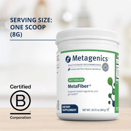 Metagenics MetaFiber, 6 g Dietary Fiber Blend Powder, 10.72 oz