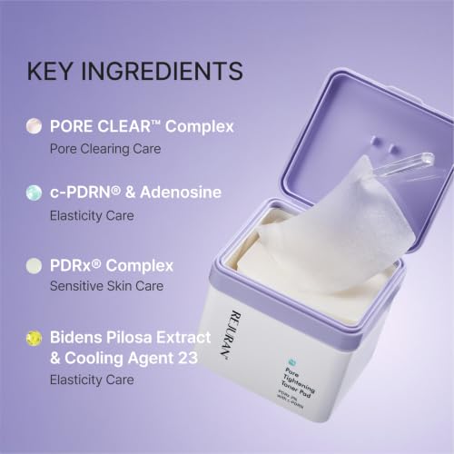 REJURAN Pore Tightening Toner Pads, PDRx 3% & c-PDRN®, 60 Pads, 7.43 fl oz