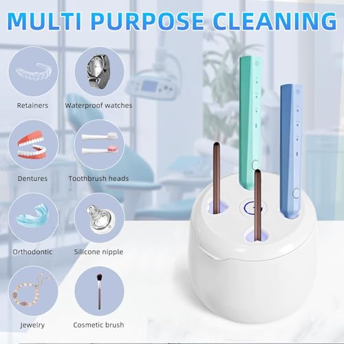 Ultrasonic Retainer Cleaner Machine: Removes 99% Dirt in 15 Mins Milk White