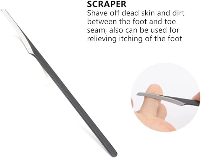 Professional Pedicure Knife Set, Horny Corn Foot Callus Remover Foot File File, 4 Pedicure Tools for Foot Care, Intruded Nail Removal Kit, Stainless Steel Foot Scraper for Salon and Home Use -  Australia