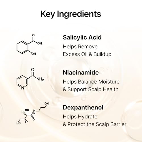 GROWUS Sea Salt Scalp Exfoliator Scrub - Salicylic Acid, Niacinamide, Dexpanthenol, Exfoliating, Deep Cleansing for Itchy, Oily, Greasy Roots and Scalp, No Paraben and Sulfate (8.8 Oz / 250g) 8.8 Ounce (Pack of 1)