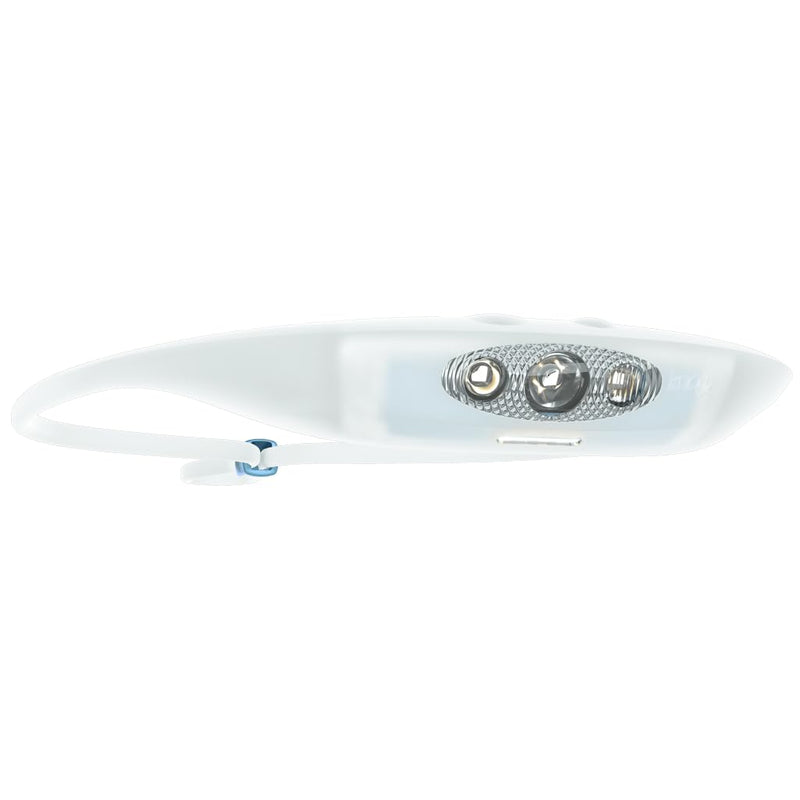 KNOG Bandicoot Run 250 USB Rechargeable LED Headlamp - Bright 40m Beam, Red Halo Mode, IP67 Waterproof Camping Headlamp - Comfortable Anti-Odor Silicone Strap for Running, Blue - BeesActive Australia