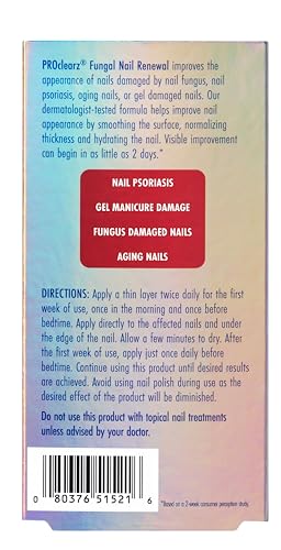 Fungal Nail Renewal 0.43 fl oz – Dermatologist-Tested Brush-On for Nail Discoloration, Thickening & Brittleness – Hydrates & Smooths Nails