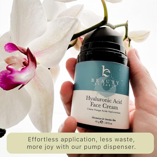 Hyaluronic Acid Moisturizer for Face - USA Made with Organic Ingredients Unscented 1.58 Ounce (Pack of 1)