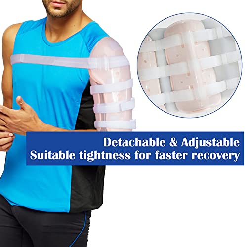 Sarmiento Brace - Humeral Shaft Fracture Splint Humeral Fracture Brace for Broken Upper Arm Shoulder Bicep Left/Right Arm Long-Bone Humerus Fracture for Men and Women (XL) XL