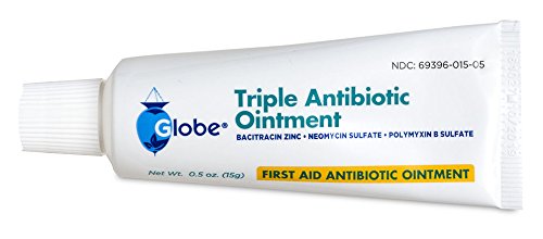 Globe Triple Antibiotic First Aid Ointment, 0.5 oz (4-Pack) | 24-Hour Infection Protection | Wound Care Treatment for Minor Scrapes, Burns and Cuts | 4 PACK - BeesActive Australia