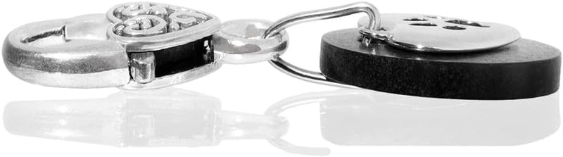 Shungite Pet Collar Charm - Natural Protection for Dogs Cats Durable Black Crystal Stone Backpack Tote Key Chain Small/Medium