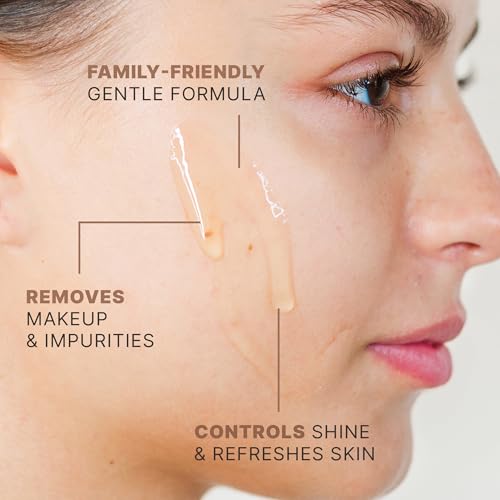 Face Wash Gel - Gentle Formula, USA Made with Organic & Natural Ingredients 4 Fl Oz (Pack of 1)