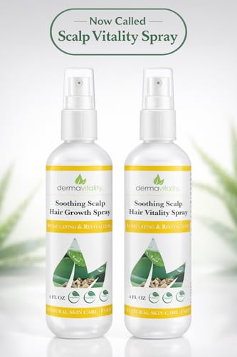 Soothing Scalp Hair Growth Spray. Soothes Dry Itchy Scalp. Hair Loss Treatments for Women and Men, Chemo Patients - 4 Ounces