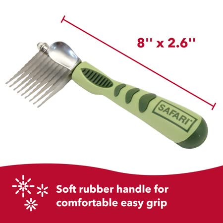 Coastal Pet Safari Dog De-Matting Comb - Serrated Stainless Steel Grooming Tool for Dogs with Medium to Long Hair - Keeps Coats Smooth & Soft - One Size - BeesActive Australia