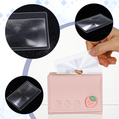 200 Pcs 3X Thin Fresnel Lens, Credit Card Size Pocket Magnifier, Kid Magnifying Len Portable Magnifying Lens for Reading for Reading and Fire Starting