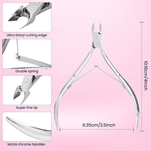 Professional Cuticle Trimmer Cuticle Nippers,Pedicure Nail Care Tool Silver
