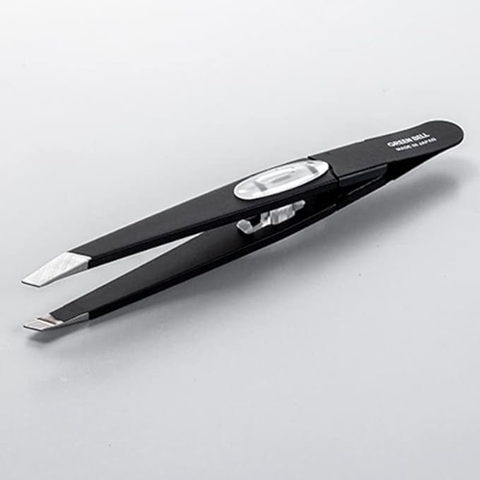 Green Bell Amazing Tweezers That Will Not Slip Off With Slanted End, Black -  Australia