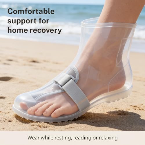 Toe Splint for Broken Toe, Big Toe Brace with 2 Adjustable Aluminum Plates, Breathable Fixation Protector for Men & Women, Turf Toe Support, Lightweight Immobilizer for Indoor & Outdoor Use (Left)