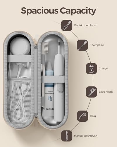 ProCase 2 Pack Travel Case for Oral-B/Oral-B Pro Smartseries/IO Serie Sonicare Protective Clean Electric Toothbrush